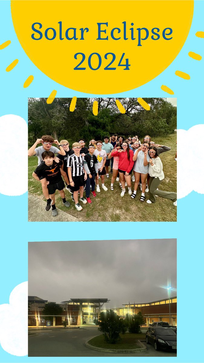 Michele Ramirez-C (@txhillprincipal) on Twitter photo Not the outcome we expected for Solar Eclipse 2024 but it was still such a great experience for our students! A huge Thank You to the <a href="/TexHillMS/">TEX HILL MS</a> Science Dept for all their hard work with logistics. 💙❤️💙 <a href="/amirel88/">Amanda Mireles</a> <a href="/sgarne410/">Shaunna Garner</a> <a href="/NEISD/">North East ISD</a> #Eclipse2024 #RootedTexHill Not the outcome we expected for Solar Eclipse 2024 but it was still such a great experience for our students! A huge Thank You to the <a href="/TexHillMS/">TEX HILL MS</a> Science Dept for all their hard work with logistics. 💙❤️💙 <a href="/amirel88/">Amanda Mireles</a> <a href="/sgarne410/">Shaunna Garner</a> <a href="/NEISD/">North East ISD</a> #Eclipse2024 #RootedTexHill