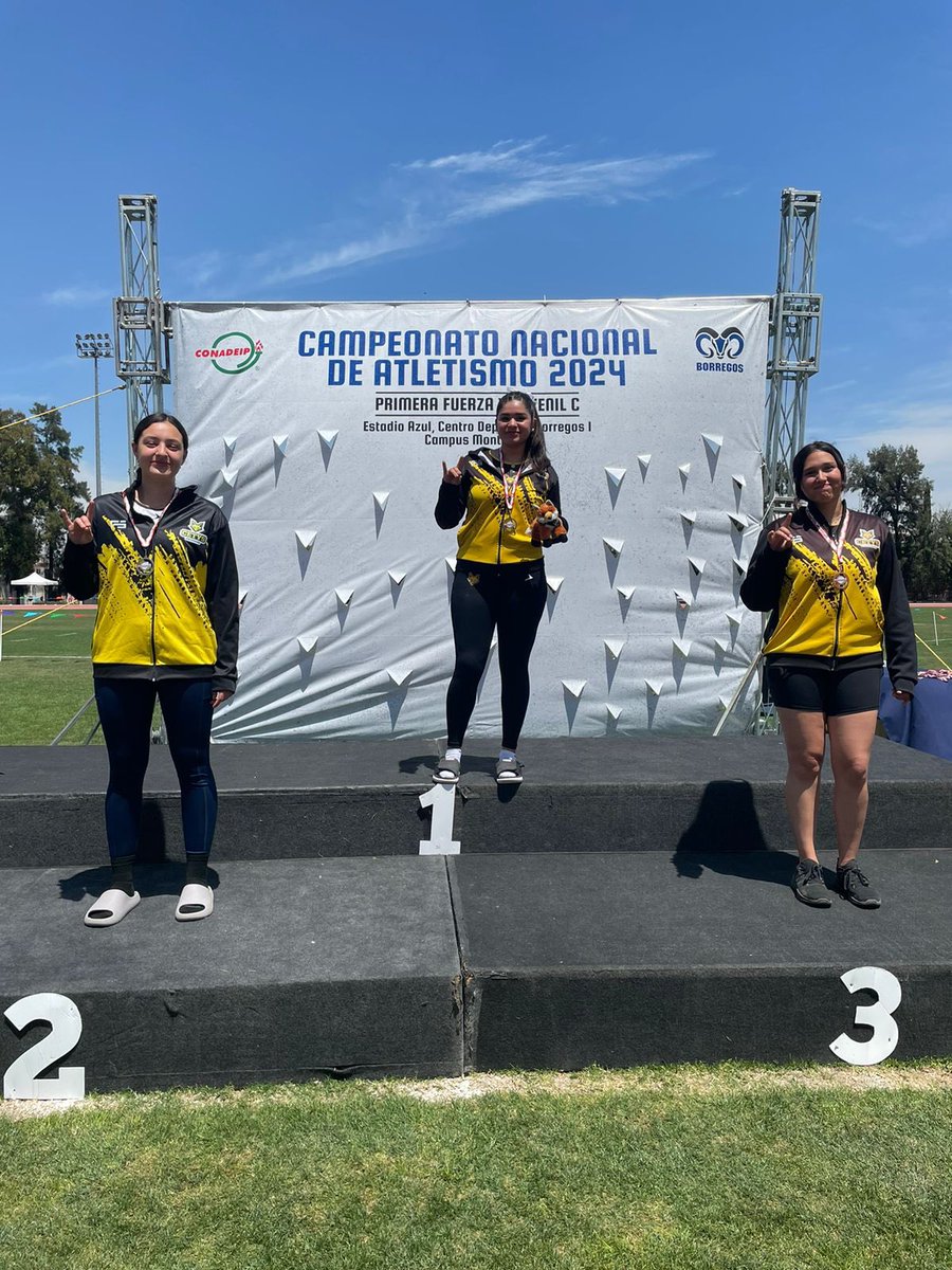 DrFernandoLeonG's tweet image. 27 estudiantes atletas de @cetysuni participaron en el Campeonato Nacional de Atletismo Primera Fuerza y Juvenil C en Monterrey Nuevo León, logrando 15 Campeonatos, 6 Subcampeonatos y 6 terceros lugares. #GoZorros #Conadeip