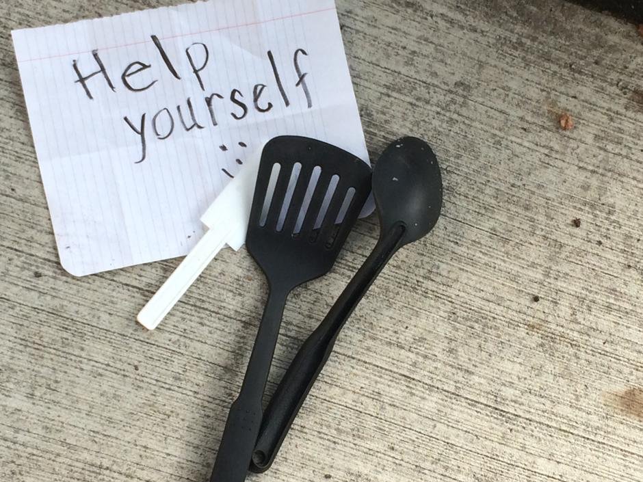 Pretty good advice from sidewalk utensils