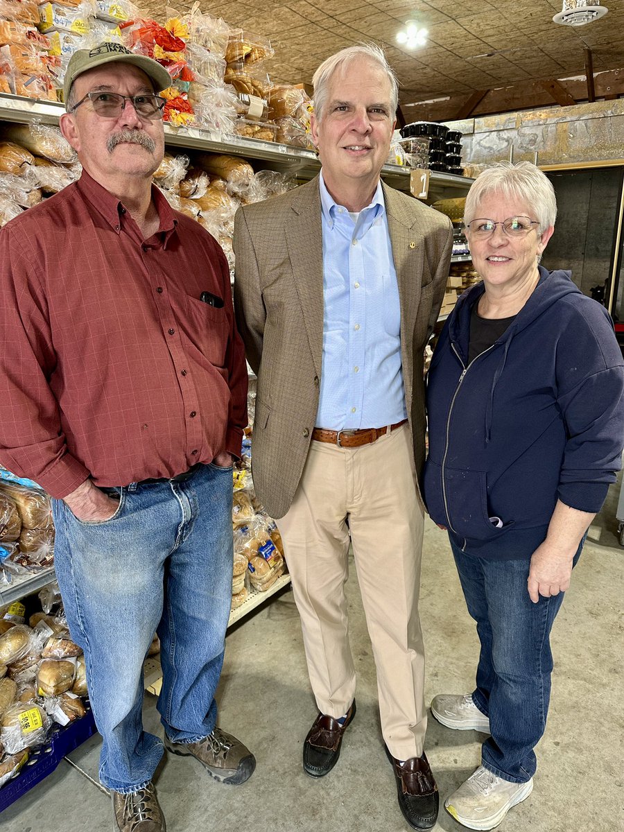 Thanks to Kay Kibler and Bob Fairweather for giving me a tour of the Lacey Spring Food Pantry today. The pantry is run out of Grace Mennonite Fellowship Church and they do a tremendous job to serve and feed those in our community.