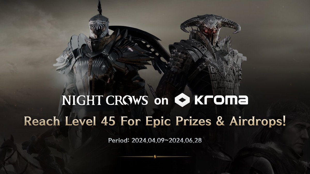 Hit Level 45 in Night Crow and mint $CROW on Kroma for an epic #Airdrop ! 😎💸

Discover these PERKS:💰

1⃣GRAB a 100,000 $KRO AIRDROP!
2⃣100% gas fee PAYBACK!
3⃣ Stay tuned for more rewards COMING SOON!

Join now! 🚀
👉bit.ly/nightcrow_event

#EVENT #NIGHTCROW #CROW #Giveaway