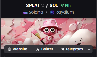 _tweet_shawn's tweet photo. @AltGemsAlert Check out $SPLAT, it's now listed on Dexscreener!
LFG 🚀🚀🚀🔥🔥🔥
@Splatwif

https://t.co/v1XZMChPbh
https://t.co/OlEMHurviR
3rQBxasMZhNMZbcZS28qTLrJnY3QhFP57nJwsVdJv389

#memecoin  #SolanaMemecoin   #100xgem
Sponsored by
@EmpMoneyBSC 
@TruDeFi_io 
@EternalReflects 
@PRC20Glass https://t.co/JbnFl7AlqK