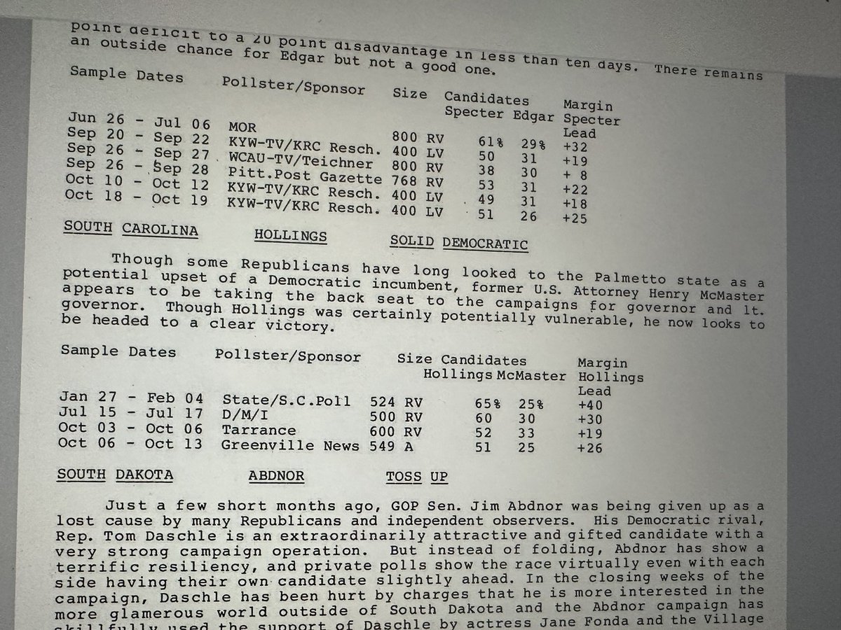 1986 — current SC Gov McMaster’s first (failed) bid for office against Democratic Sen. Hollings