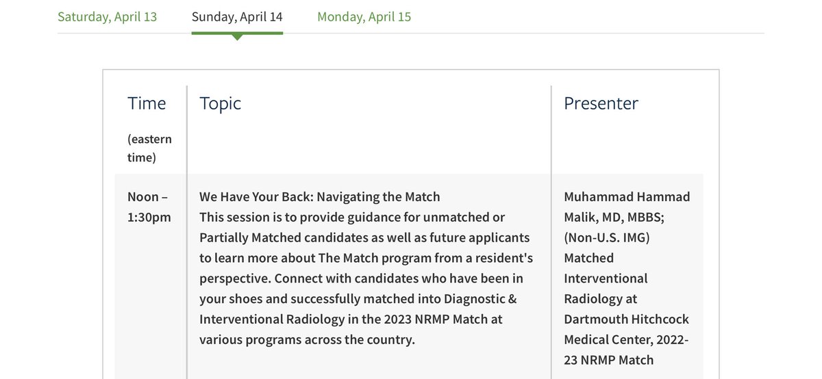 As the Annual ACR Conference approaches, I encourage every medical student who will be preparing for the upcoming MATCH 24-25 as a prelim or complete re-applicant, WE HAVE YOUR BACK! A session with IMG’s, AMG’s, DO’s discussing their journey to Matching Radiology! @ACRRFS