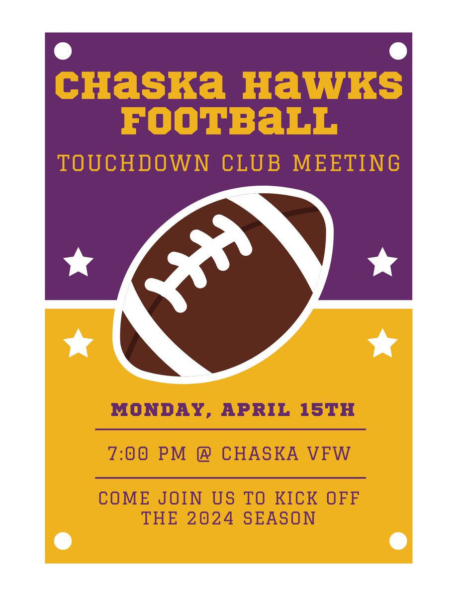 Chaska Hawks Touchdown Club tweet media
