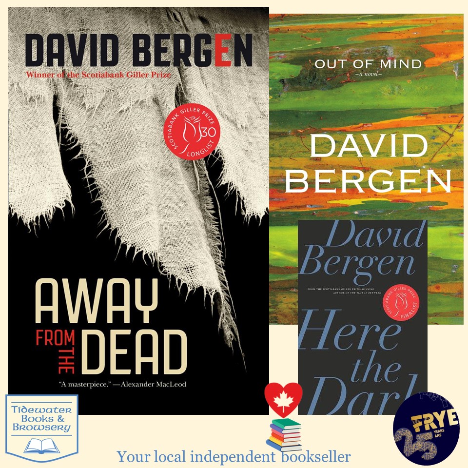 It's @FryeMoncton month!! Today's Featured #Frye2024 & #CanLit author in-store is David Bergen! 💕🇨🇦📚 Visit us in person or online at tidewaterbooks.ca! 💕🇨🇦📚 @goose_lane @biblioasis #IReadCanadian #ShopSmall #ShopLocal #ShopNB #ShopIndie #IndieBookstores #MonctonNB