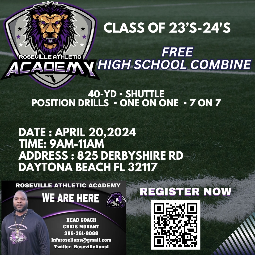Roseville Athletic Academy is indeed offering an opportunity for any unsigned football players in the classes of 2023 and 2024 to join their college football program. If you're interested, it's important to register by April 20th to secure your spot. @coachcurtis42