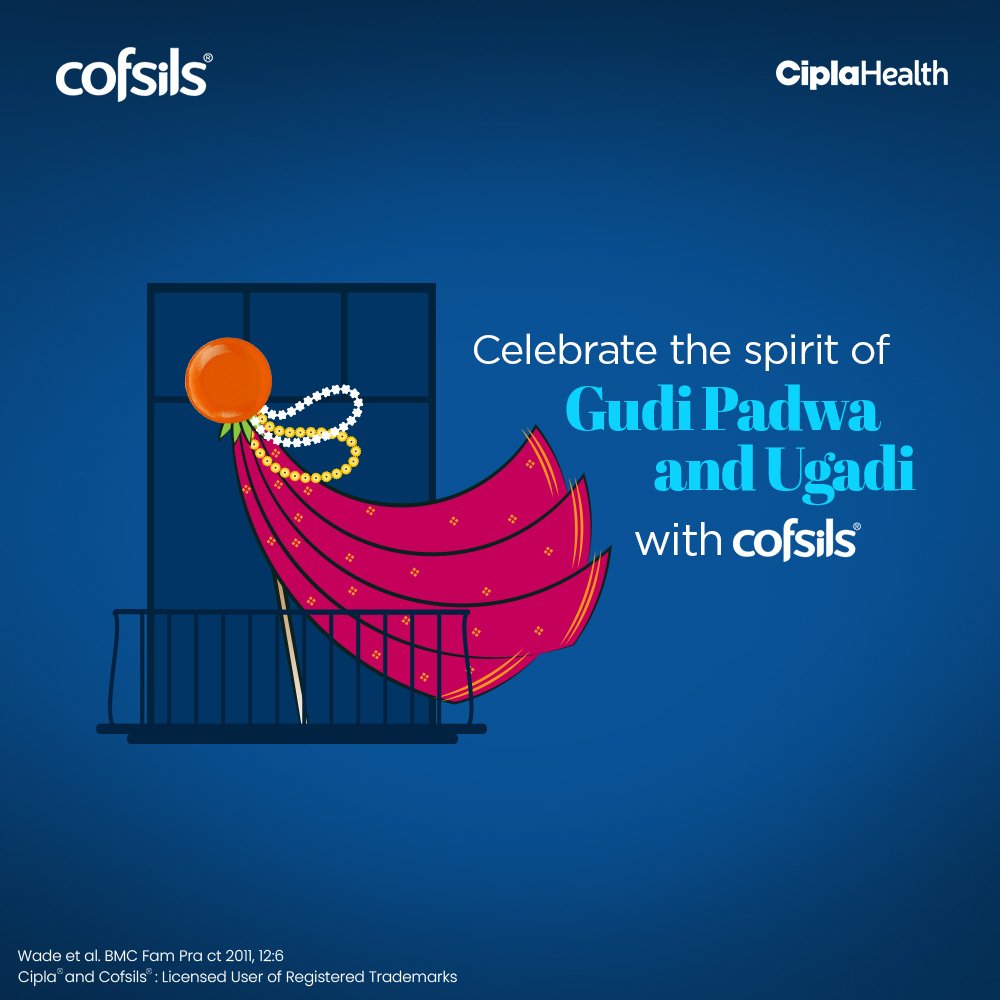 Here's to a year filled with health and happiness. Happy Gudi Padwa🌟🎉 #Cofsils #Cipla #QuickRelief #SoreThroat #GudiPadwa #Ugadi #Orange #LemonHoney #GingerLemon #FreshMint #SoreThroatRemedy #Health #Lozenges #Antiviral #Antibacterial #Soothing