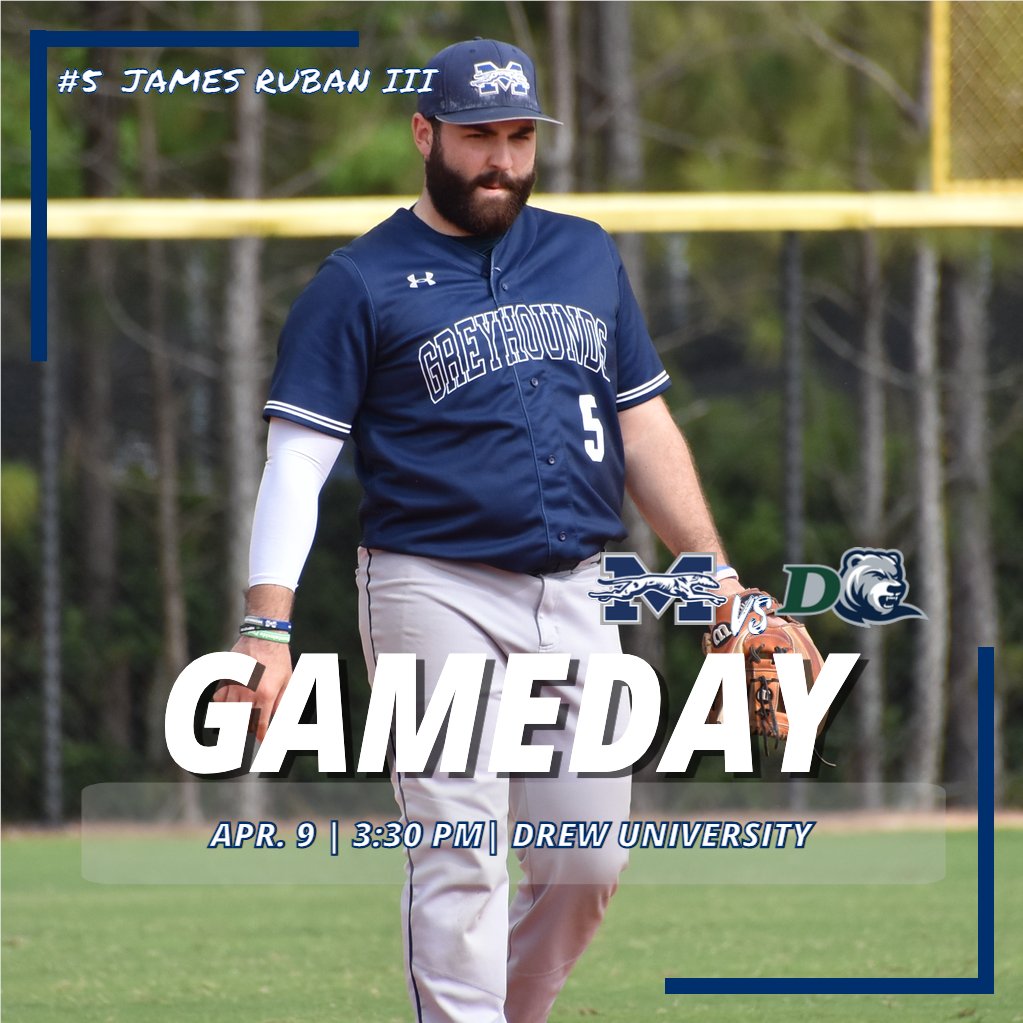 GAME DAY!!! @baseballhounds travels to take on Landmark Conference opponent Drew University. First pitch of the single game is scheduled for 3:30 p.m. #HoundEm