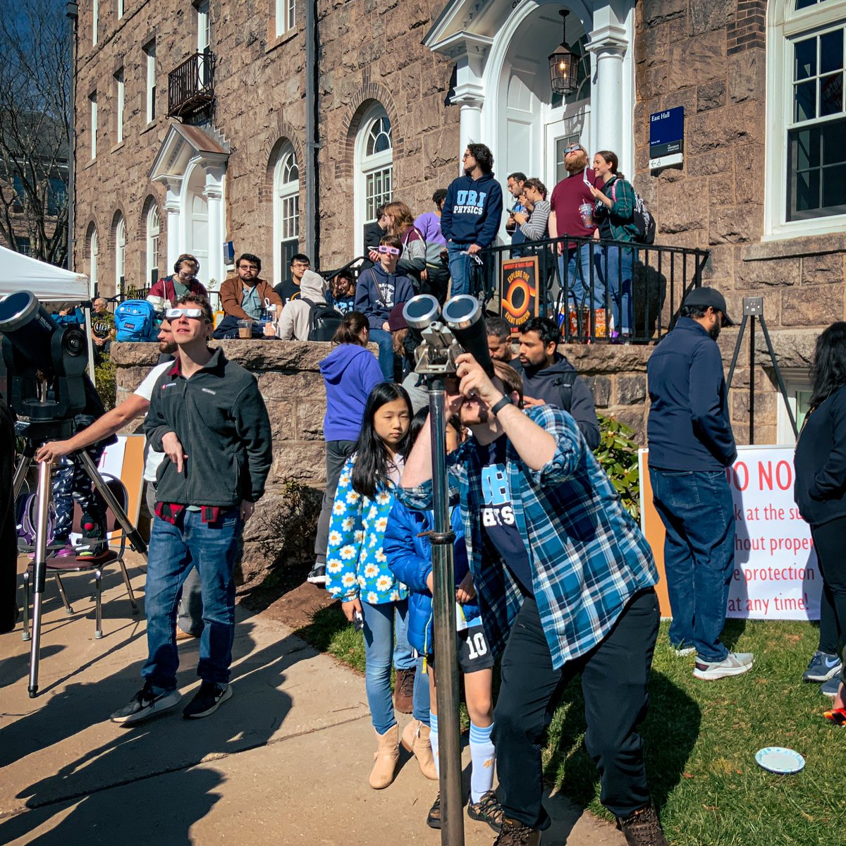 No shade to regular days, but it’ll be hard to eclipse the one we had on the quad today 🌒 #Eclipse2024 #GoRhody

📸: Dave Lavallee