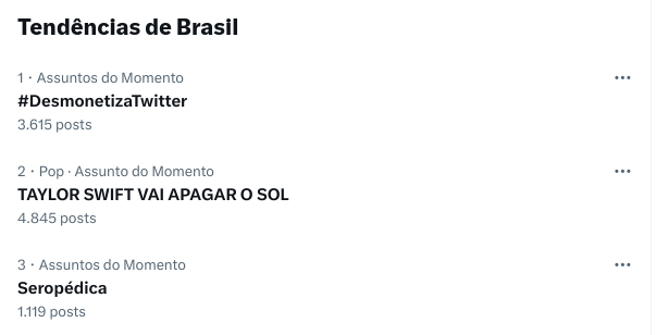 slpng_giants_pt's tweet image. 🚨🚨🚨 PRIMEIRO!!! Os GIGANTES são demais!!!

Aqui ninguém tem medo do Elon Musk! Vamos lutar por uma plataforma justa e saudável.

O mundo irá nos ouvir!

Continuem com #DesmonetizaTwitter e bora para o trending mundial ✊🏽