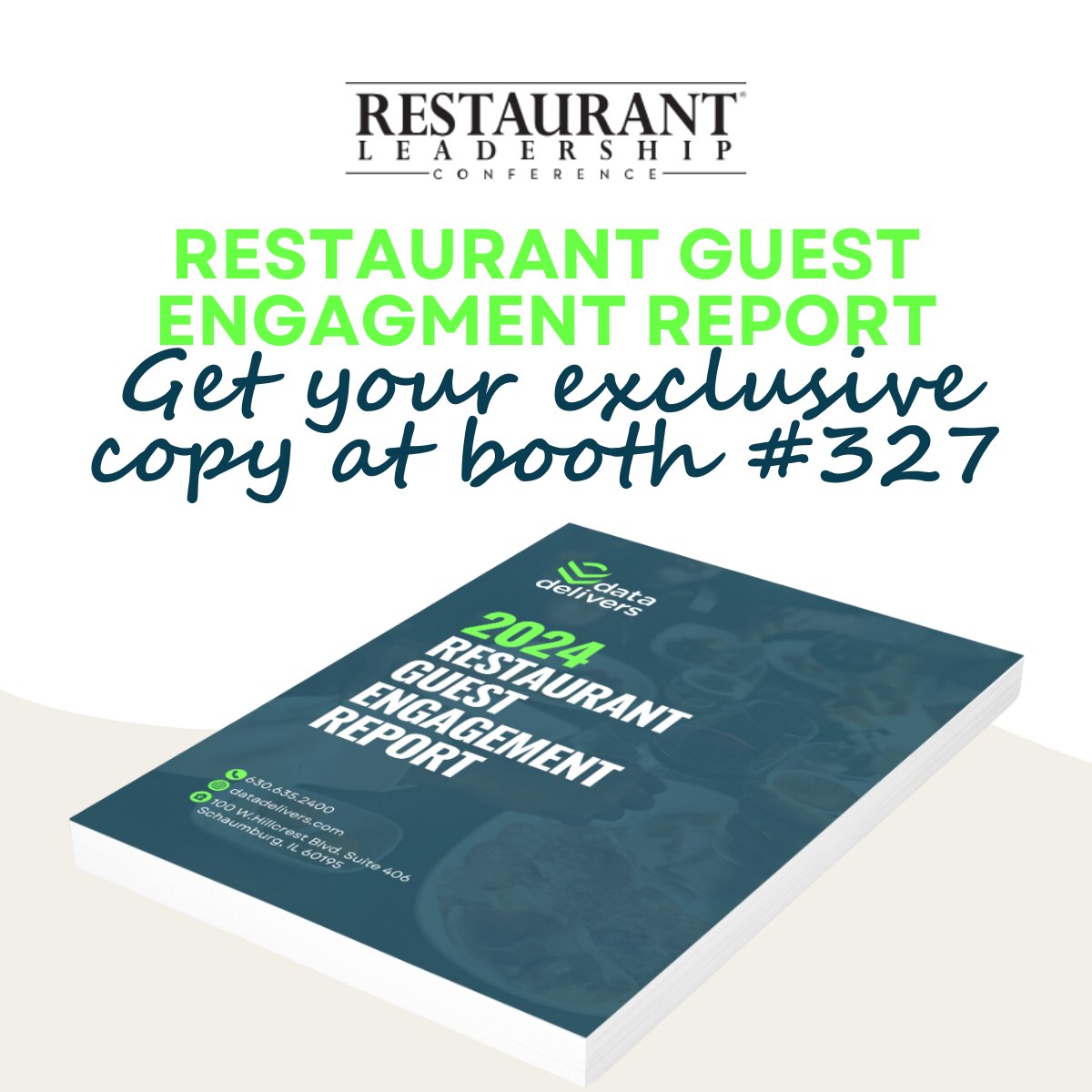 Get an exclusive copy of our 2024 Restaurant Guest Engagement Report! 📊 
Join us at RLC, Booth #327 to get an exclusive first look at the 2024 Guest Engagement Report before anyone else!
#RestaurantMarketing #GuestEngagement #ExclusiveInsights 🚀