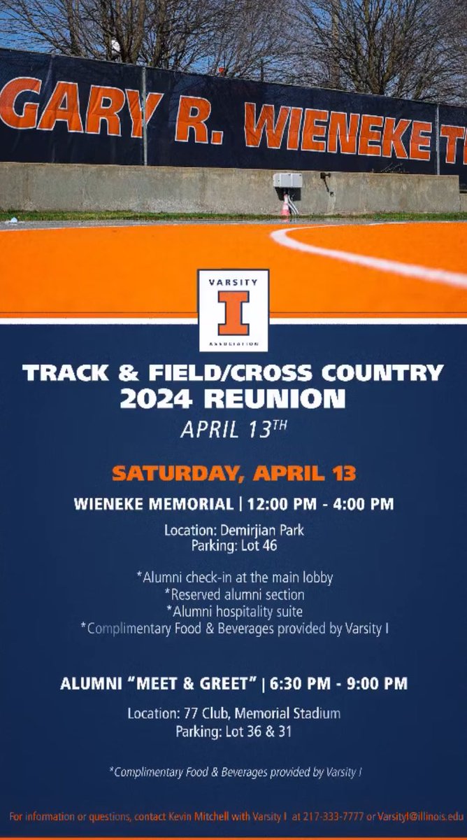 Still time to RSVP for the 2024 Varsity I Track & Cross Country reunion this weekend! DM to RSVP!🔸🔹