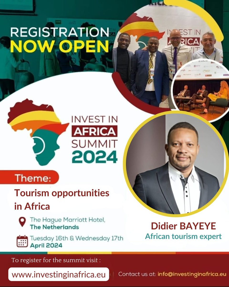 MERISAN12's tweet photo. Do not miss the #InvestinAfricasummit 👌you can register now...UHM le goût du #Tourisme...just go ahead @DBayeye,vous faites un bon travail ...vous représentez la #RDC dans le programme du tourime partout où vous allez.🇨🇩
@Presidence_RDC  @TourismeRDCongo 
@magicalkenya @ATB_hqs https://t.co/7nSVOglthM