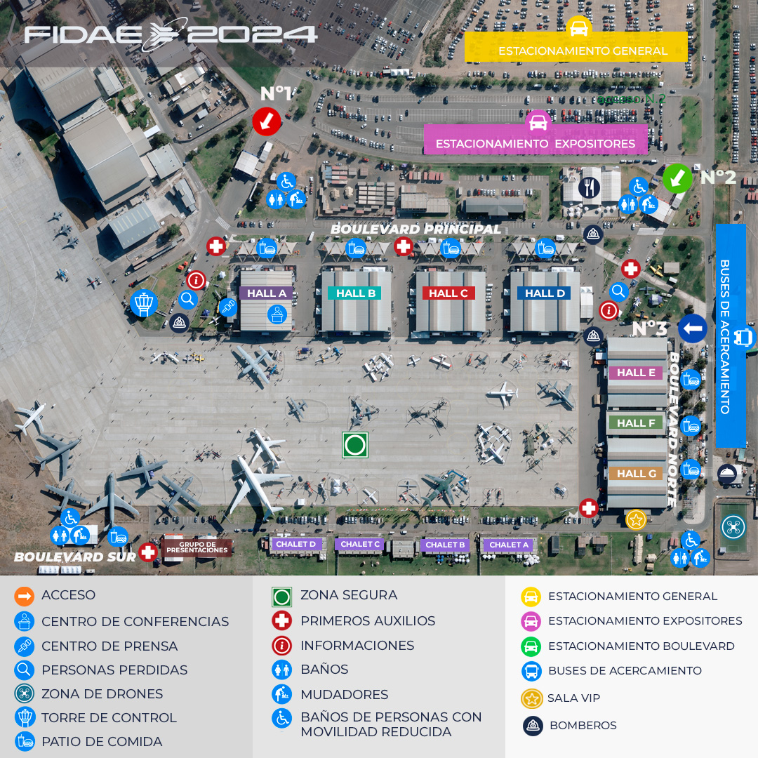 ¡El Layout de #FIDAE2024 ya está aquí!
Conoce todos los lugares y planifica de mejor forma tu visita.
¡Dime dónde nos encontramos! ✈️📍

#FIDAE2024 #aeroespacial #defensa #seguridad
#oportunidadessinlimites #9al14deabril2024