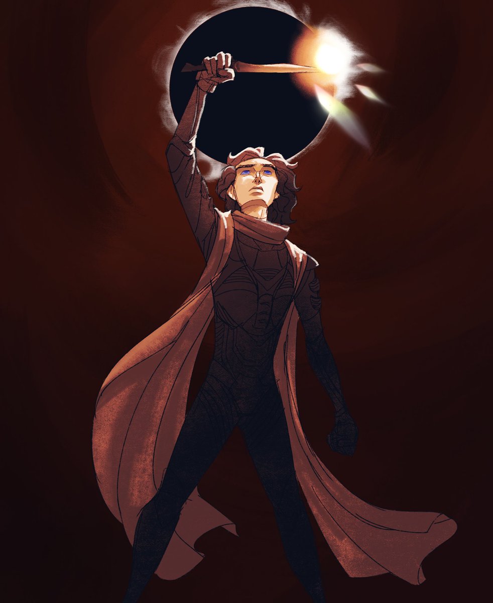 faemothra's tweet image. an eclipse themed doodle for today

[ #DunePart2 #paulatreides ]
