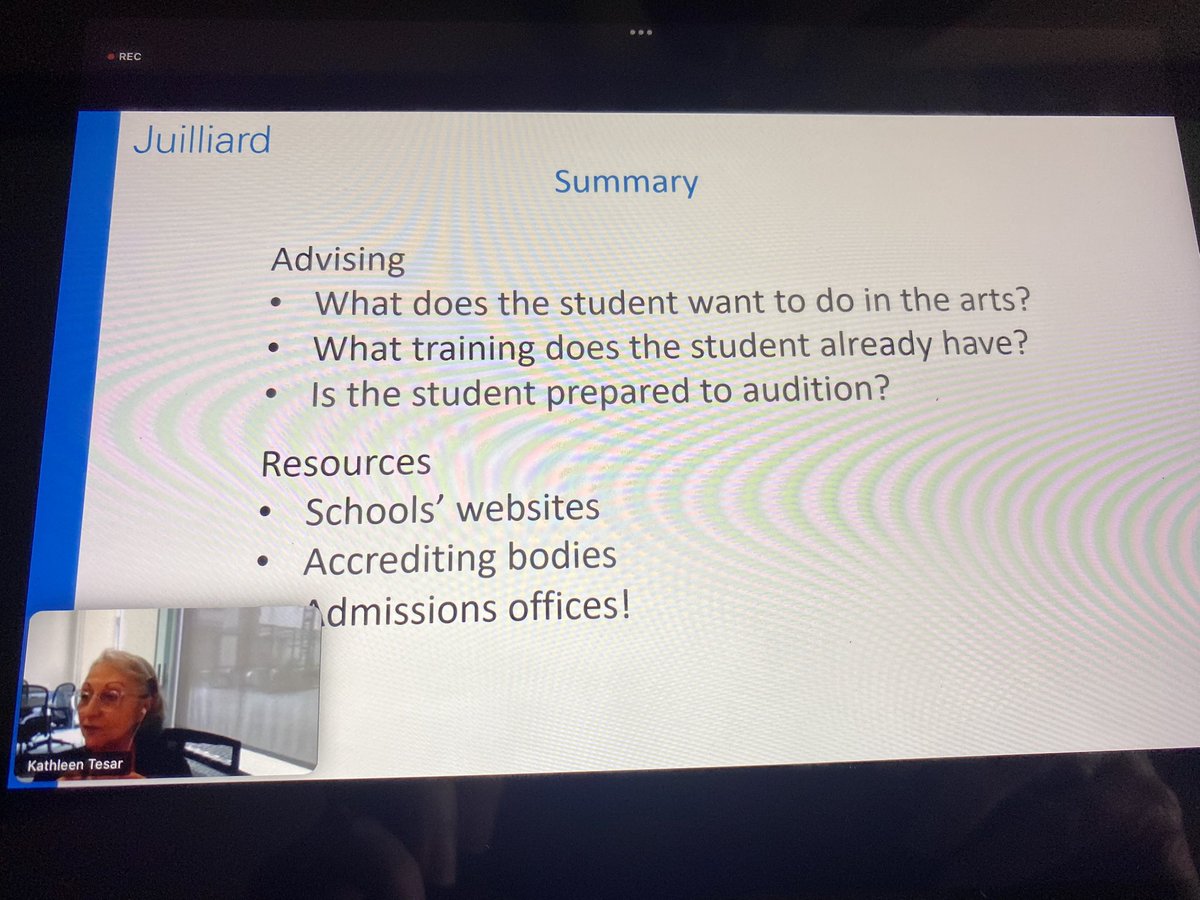 If you are considering a future in the arts, @JuilliardSchool has a lot of wonderful programs to study. Thank you @KedcARTS for bringing this opportunity to our attention to share with our students!