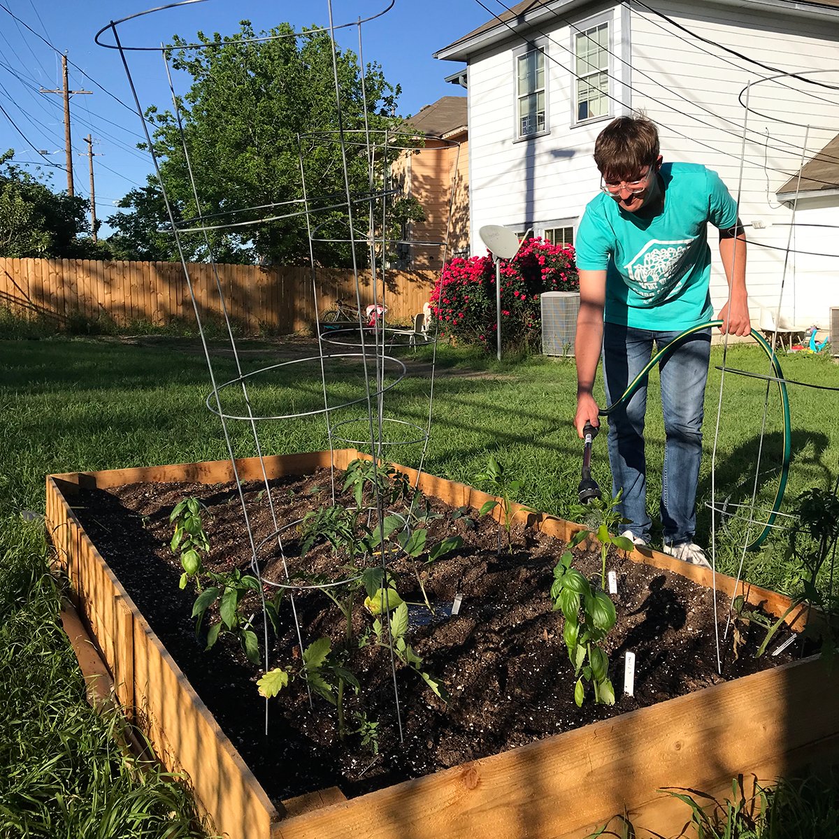 CasaMarianella1's tweet photo. Big thanks to the @greencornproject for installing this beautiful bed and to staff member Spencer for watering the garden!
https://t.co/WL18617MnF
#greencornproject https://t.co/O429pEN9tH