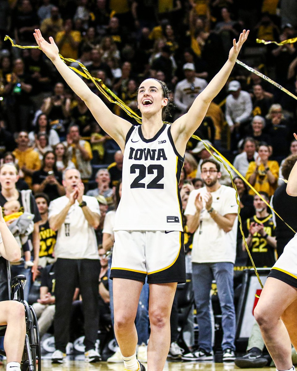 The final three games of Caitlin Clark's career at Iowa all broke the record for most-watched women's college basketball game 🔥 @CaitlinClark22 📺 12.3 million vs. LSU 📺 14.2 million vs. UConn 📺 18.7 million vs. South Carolina