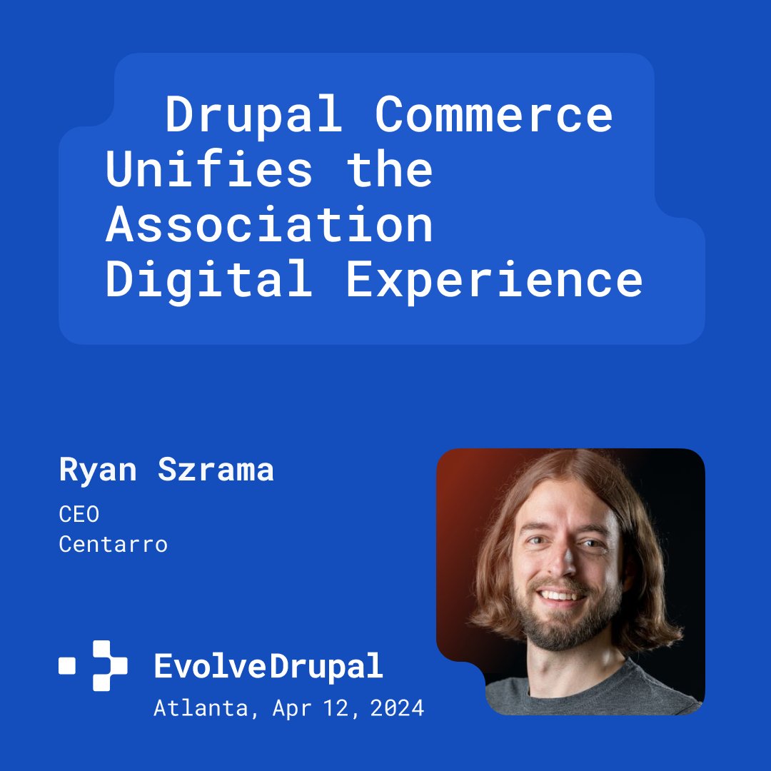 Any other #Drupal folks in the southeast heading to @evolvingweb's EvolveDrupal event in Atlanta on Friday? I'll be getting in late Thursday evening, happy to meet up!🍻

I'll be presenting on all the 'other' uses of Drupal Commerce beyond retail sales of physical inventory. 🤓