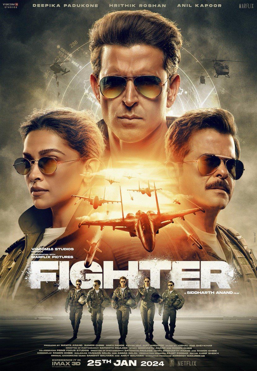 #Fighter is crass and to deny it is a rip-off of Top Gun is frankly ludicrous. #HrithikRoshan is modelled so closely on Maverick, he might as well have borrowed Tom Cruise's leather jacket, complete with its furry collar. 116. Fighter; movie review everyfilmblog.blogspot.com/2024/04/116-fi…