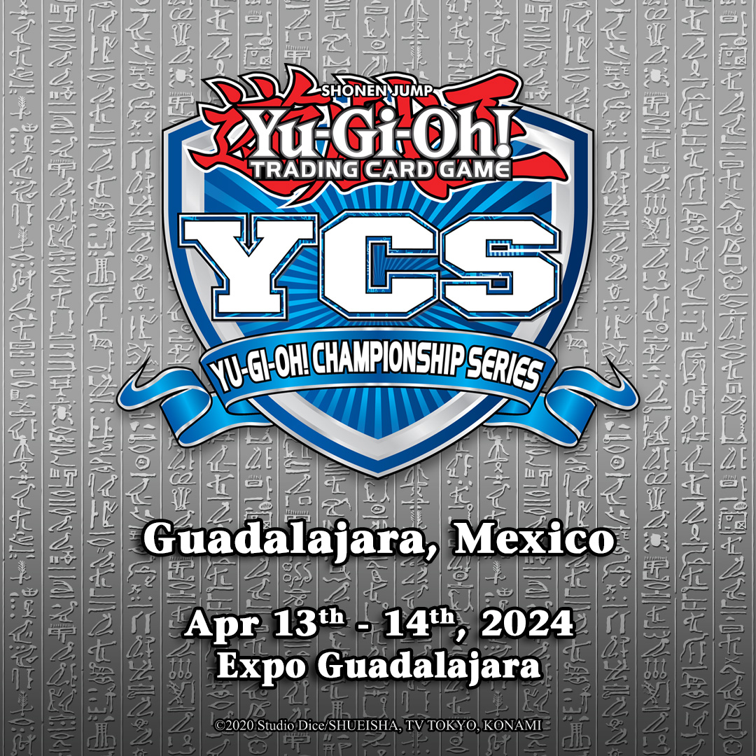 Pre-registration for the YCS Guadalajara, Mexico Main Event starts on Friday, April 12 from 3PM-7PM. Can’t make it? Register the morning of Saturday, April 13 from 8AM-9:45AM. More Info: bit.ly/4aliP8J #YuGiOhTCG