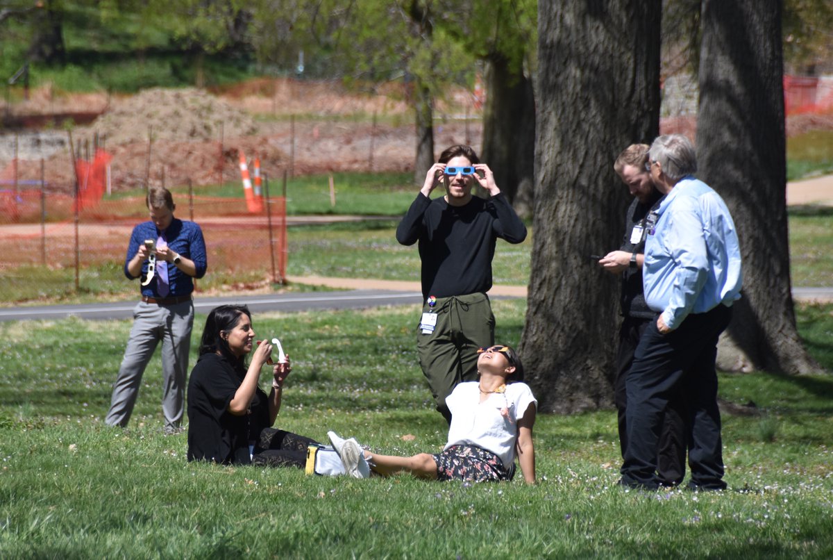 Loved seeing our STL community find their perfect eclipse spots all throughout Forest Park!