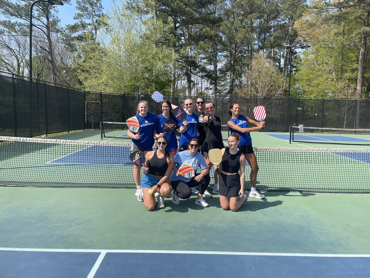 UWGWolvesVB's tweet photo. Took advantage of this beautiful weather and tried our hand at pickleball this afternoon! Swipe through to see how we did! ☀️🏓

#WeRunTogether https://t.co/wSZbmDO6Sx