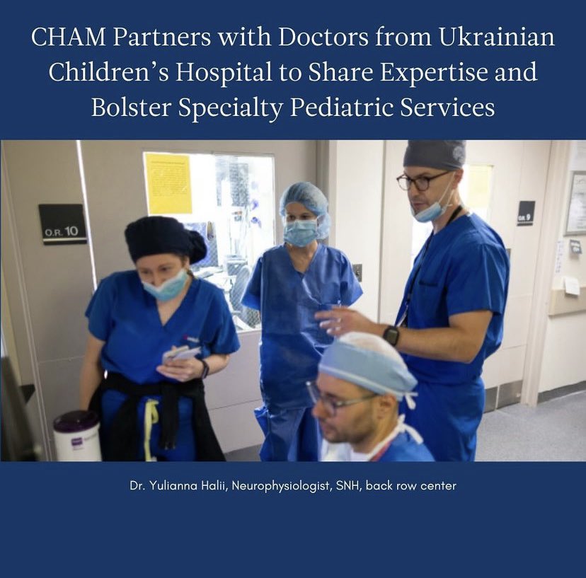 RT @MontefioreNYC CHAM partnered with doctors from #SaintNicolausChildrensHospital in Lviv, #Ukraine, to share expertise and support families in Ukraine through the Pediatric Expert Exchange Program (PEEP), part of @UkraineCAP led by CHAM's Sofya Maslyanskaya, MD.