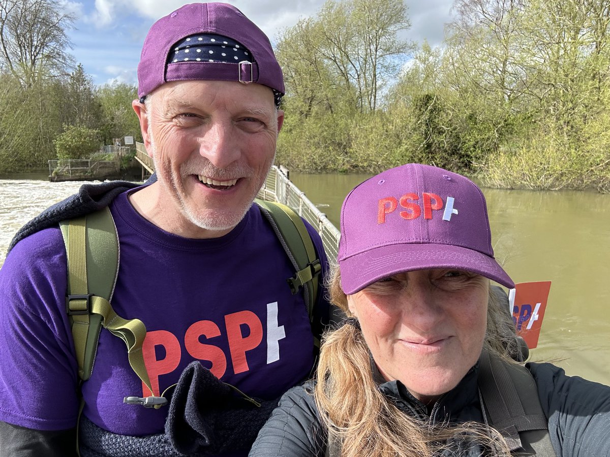 Quick catch-up…day 1 of our Awareness walk for PSPA - a very muddy day made so memorable by all the amazing people who turned out to say hi. Half way to our fundraising goal already - justgiving.com/page/moth-and-…