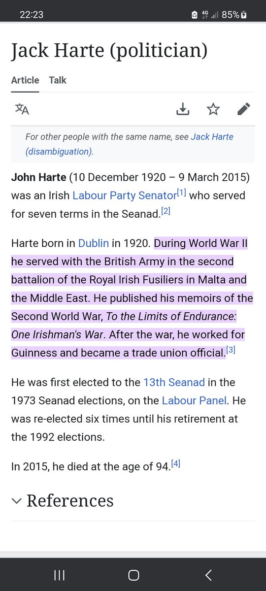 British Army Officer who became a Trade Union Official, a friend of Yasser Arafat & whose younger brother was in the IRA. Typical Irish family of that era @irishelt @BillCorcoran5 @Tyneside_Irish