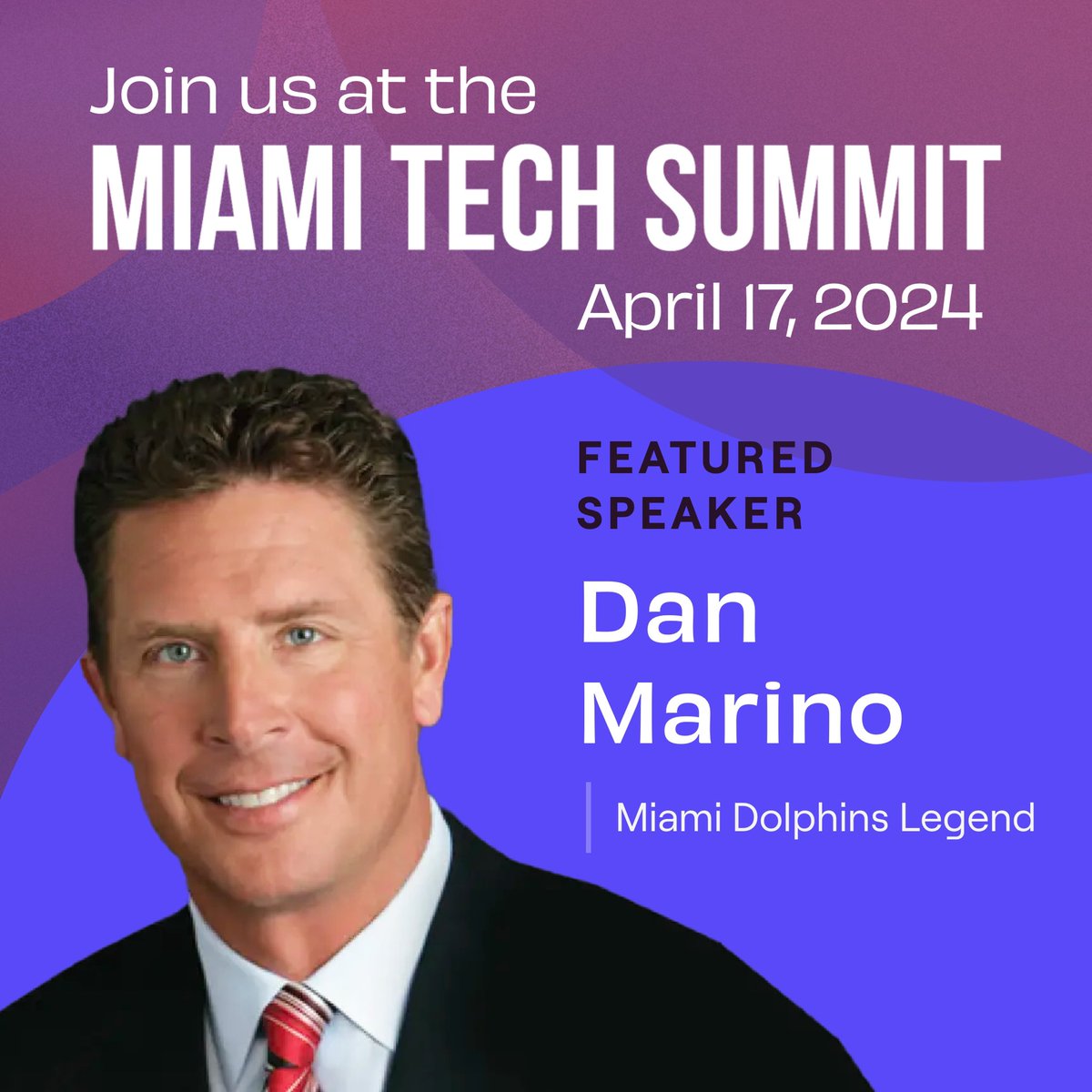 Excited to announce that I will be interviewing Miami Dolphins legend @DanMarino at next week’s @miami_summit at the @PAMM - can’t wait to discuss his career on, and off, the field. Go Dolphins!!! @MiamiDolphins #GoFins #MiamiTechSummit #SayfieReview