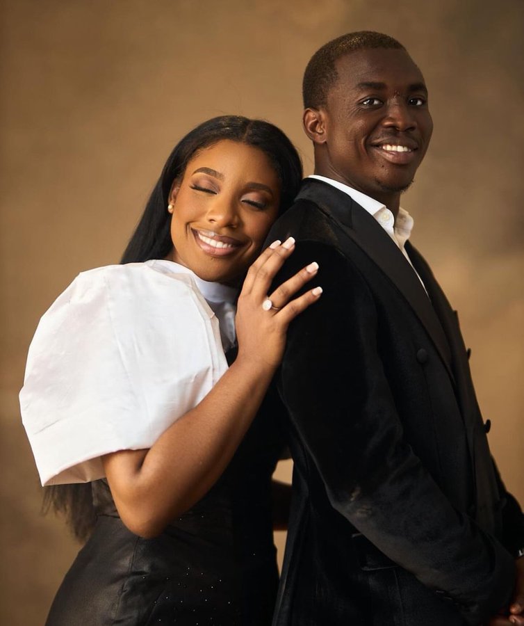 Theophilus Sunday and his wife, Ashlee White.