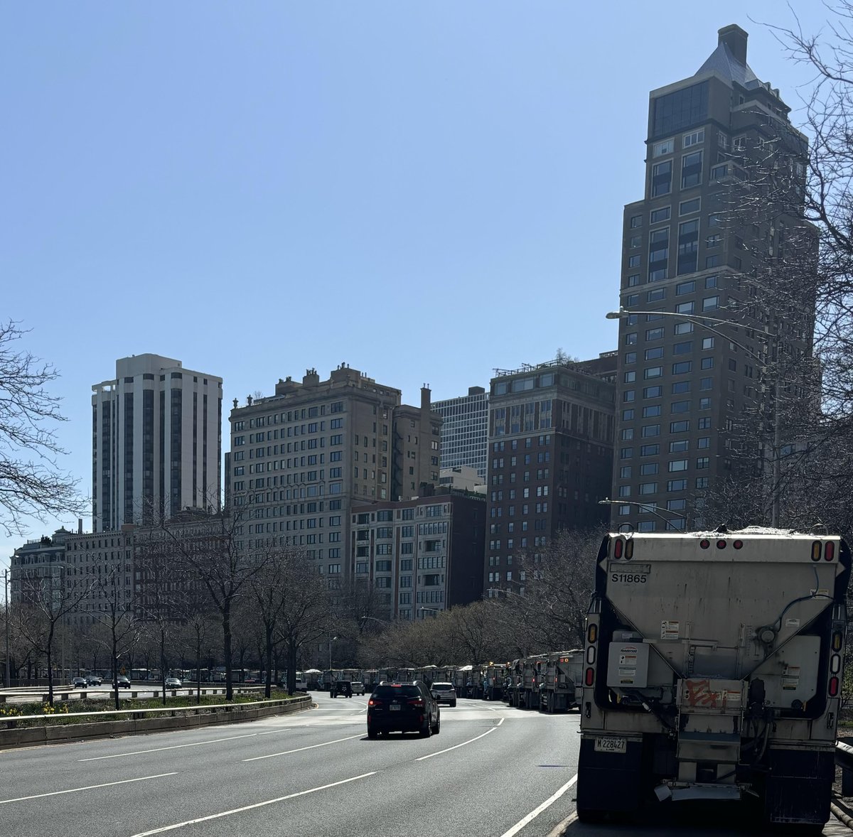 teamsters700's tweet photo. Local 700 members at the City of Chicago were proud to provide route security on DuSable Lake Shore Drive and across downtown for President Joe Biden as he visits Chicago today! https://t.co/LV0iKGbtjr
