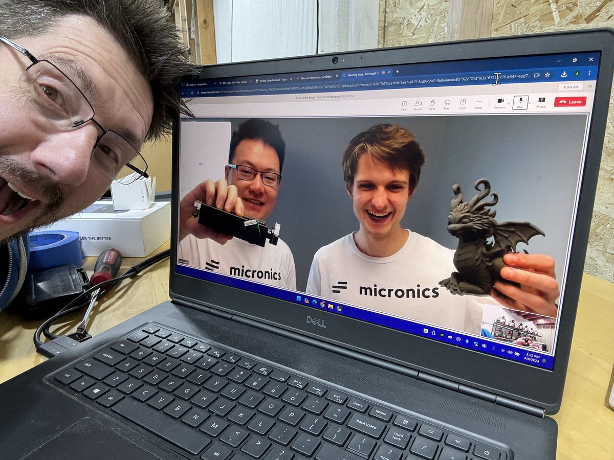 Just had a wonderful chat with the @micronics3d team! Good things in the future I promise :)