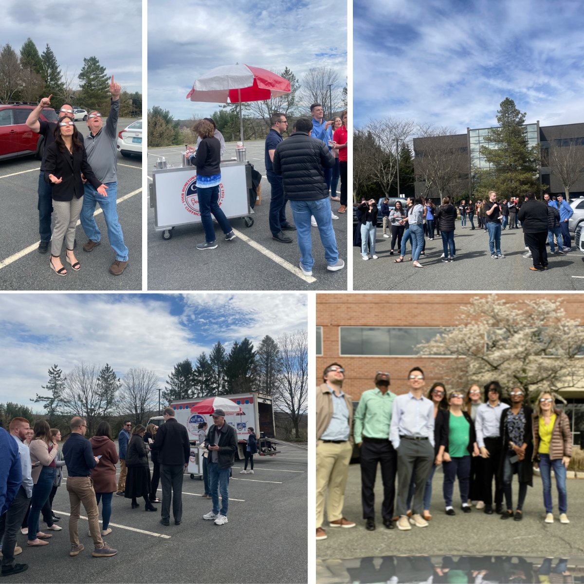 Our Nisivoccia team had quite the viewing party for today's historical Solar Eclipse! Our Quality-of-Life Committee not only provided glasses for a safe viewing, but also brought in Cliff's Ice Cream to enjoy as we gathered to watch.

#SolarEclipse2024 #EclipseParty