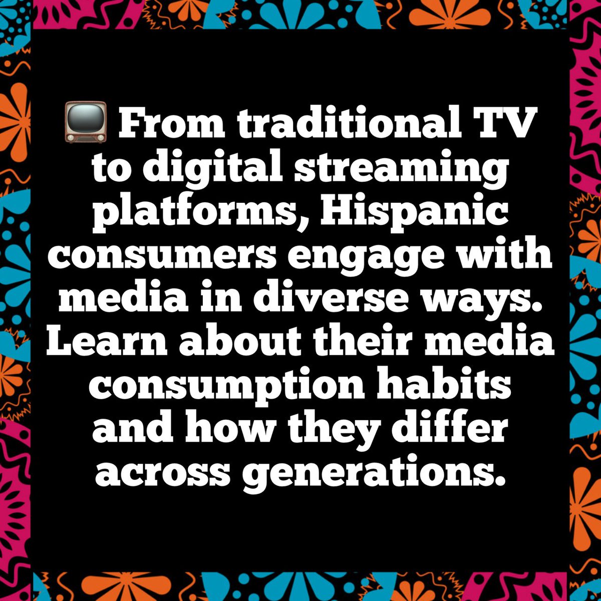 📺 From traditional TV to digital streaming platforms, Hispanic consumers engage with media in diverse ways. Learn about their media consumption habits and how they differ across generations.

instagram.com/lagrant_commun…

#MediaHabits #DigitalConsumption #LAGRANTCOMMUNICATIONS