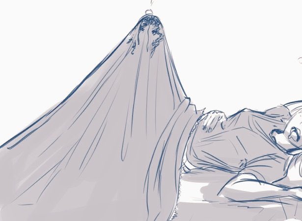 She's still a bit tired, maybe she'll head back to bed for 15 more minutes . . . 

Hitch will cover for her, surely.