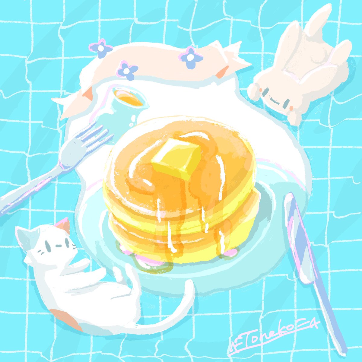 🥞
#イラスト #illustration #adobeFresco
#食べ物イラスト