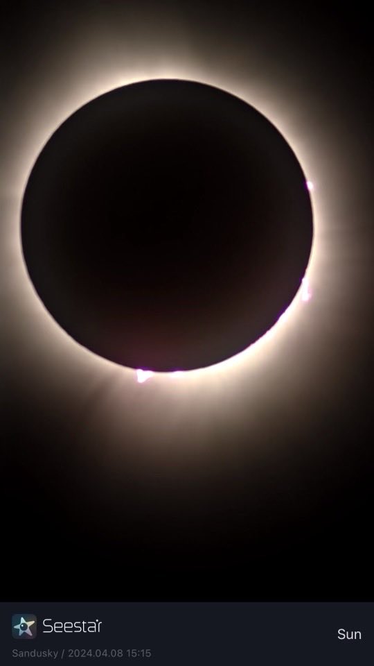 The full eclipse - as seen in Sandusky, Ohio