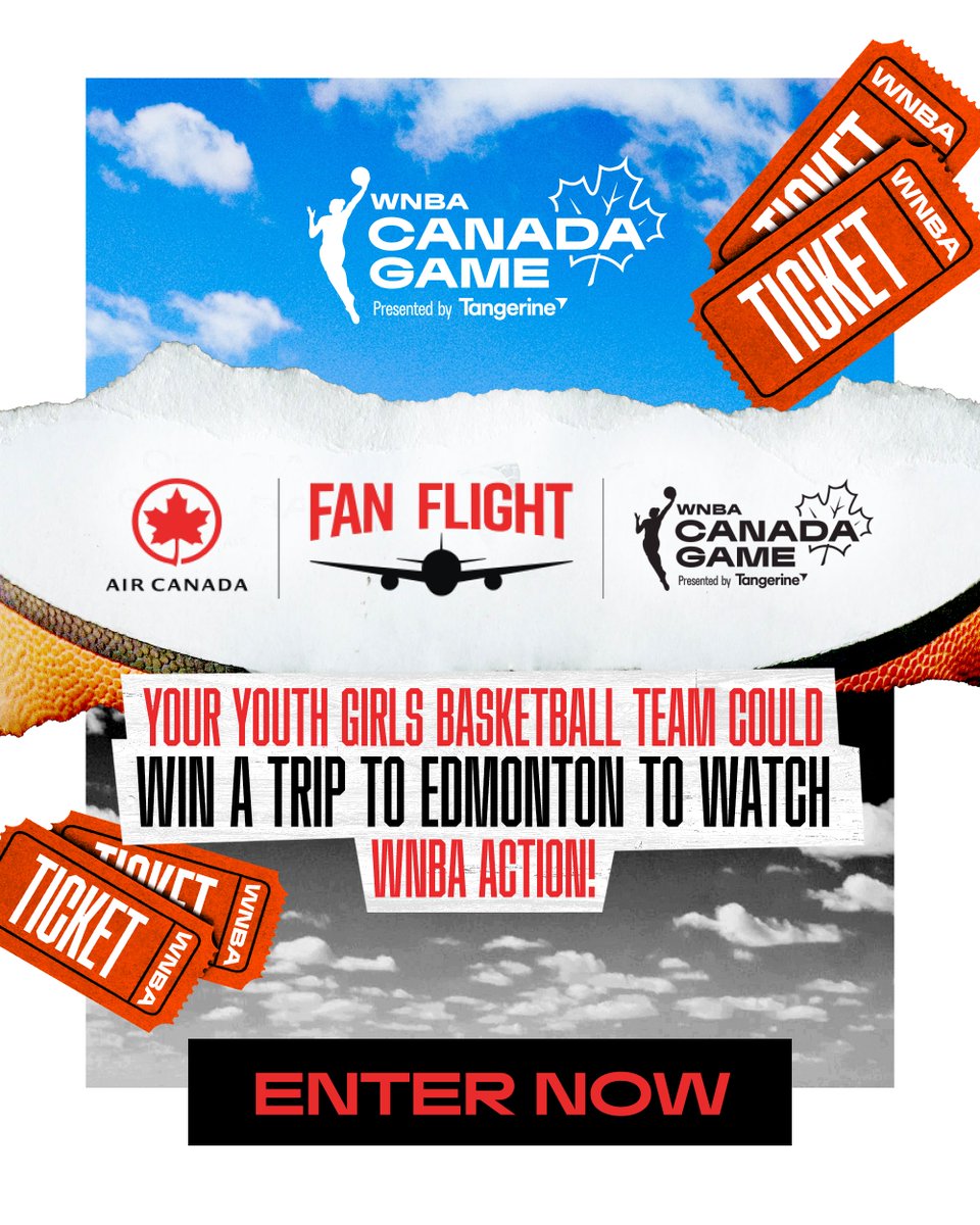 Know a U14-U17 girls’ basketball team that deserves a star-studded trip? Nominate them to win an Air Canada Fan Flight to see some @WNBA Canada Game magic in Edmonton! #ACFanFlight ✨  Enter now: ow.ly/62Um50RaUKu