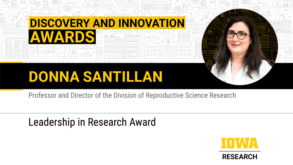 Donna Santillan, @IowaMed research professor and director of the Women’s Health Tissue Repository, received the 2024 Leadership in Research Award. Santillan's work has been cited 2,700 times, and she has mentored 114 early career scientists and students during her career.