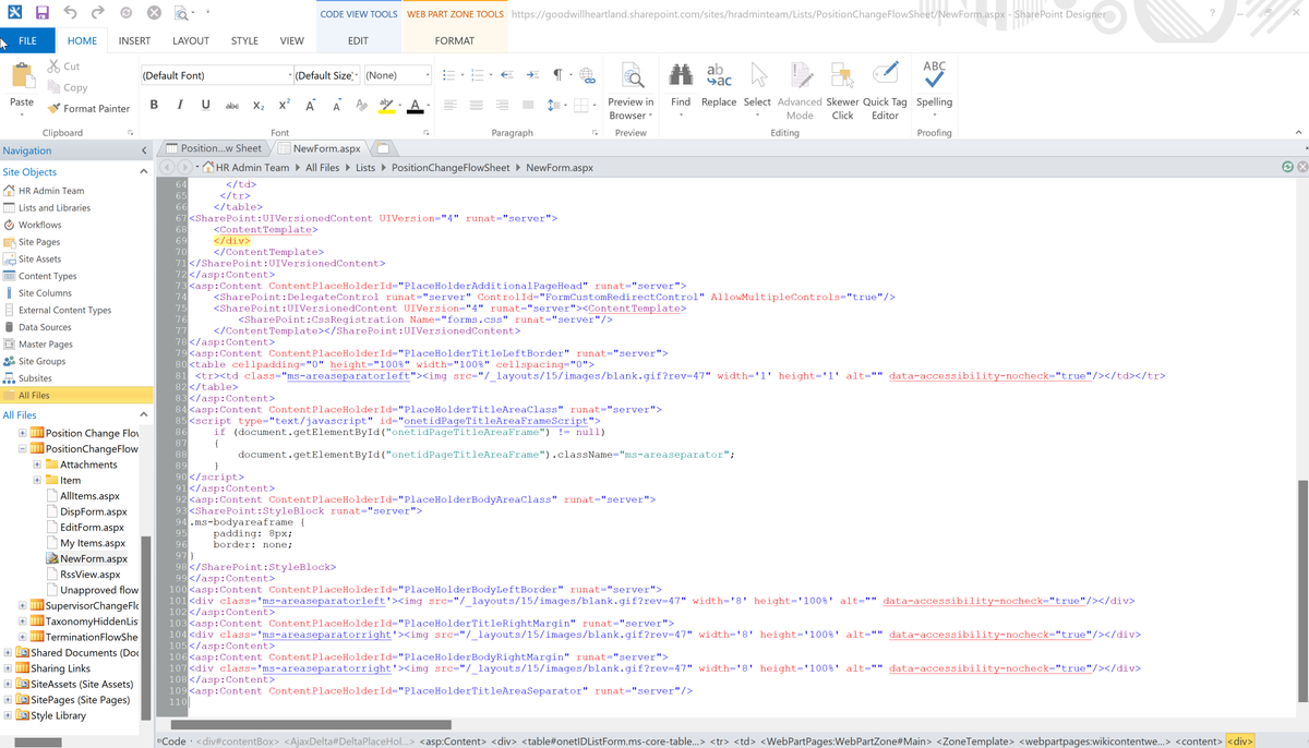 sympmarc's tweet photo. Just got to fire up SharePoint Designer to fix an errant list form. Still works, still free, still "supported" - until 2026, I believe. https://t.co/0TUFCeeT6I