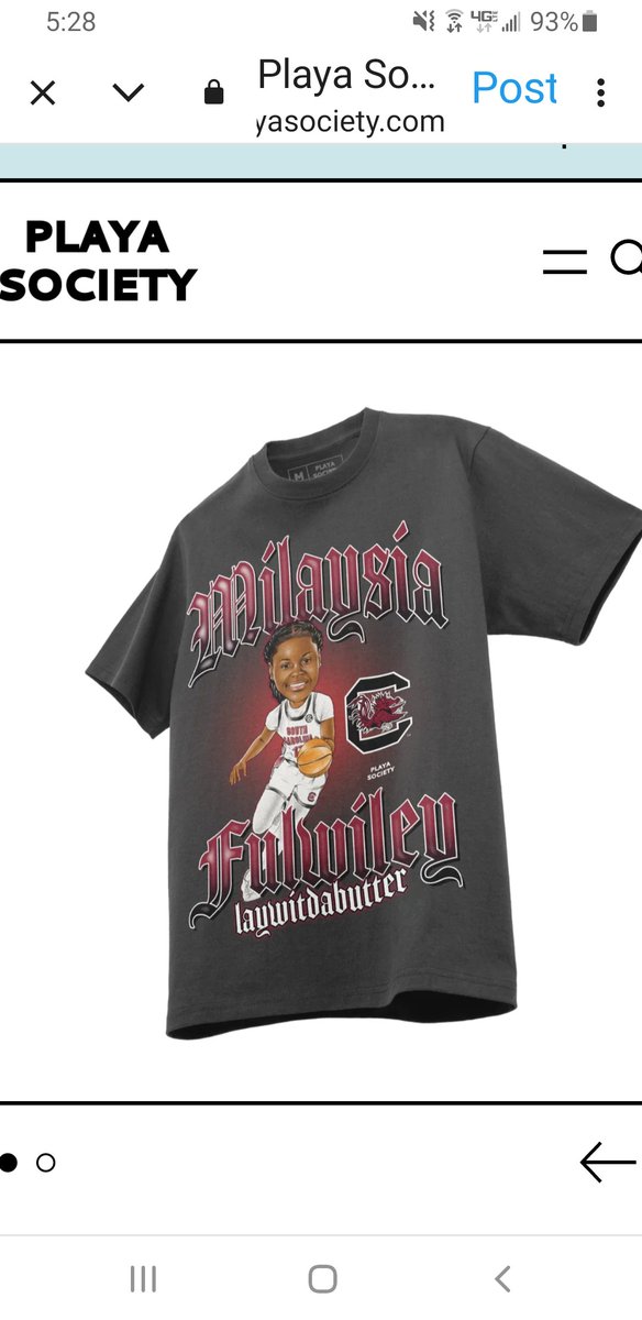 My daughter and I bought the @MilaysiaF shirts at @Playa_Society!! Please support Lay and get you a shirt!! 🐔🏀🏆#2024NationalChamps #SCWBB