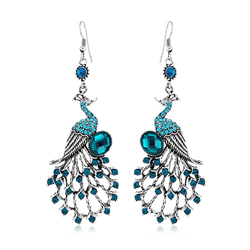 I just received Vintage Peacock Dangle Earrings for Women Girls Bohemian Blue Crystal Feather Peafowl Statement Drop Dangling Stud Earring Boho Xmas Birthday Holiday Wedding Jewel from Elizabeth (Liz) C via Throne. Thank you! throne.com/julieta_asmr #Wishlist #Throne