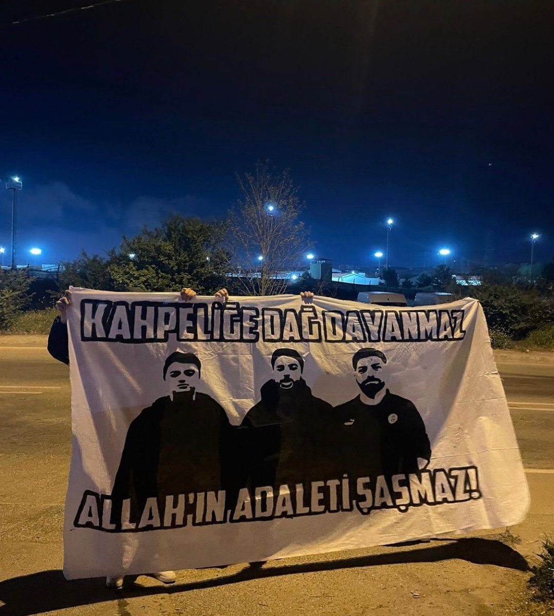 KAHPELİĞE DAĞ DAYANMAZ ALLAH’IN ADALETİ ŞAŞMAZ!
#FreeSelim #FreeYakup #FreeArda