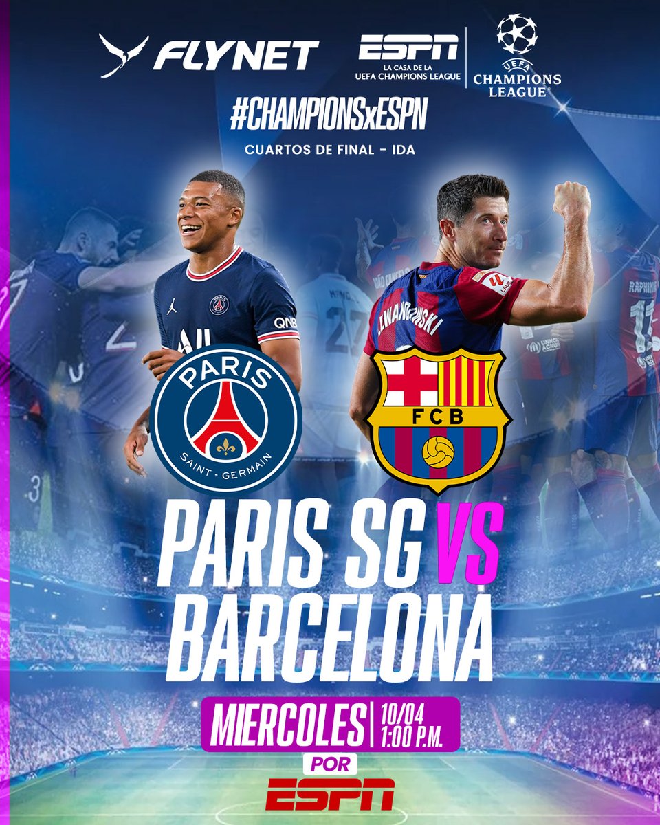 flynetsv's tweet image. #cuartosdechampionsleague ⚽️🏆
Disfruta de cada momento lleno de pasión, habilidad y drama que solo el fútbol de élite puede ofrecer📷
Vive la emoción del fútbol a través de #ESPN, en Flynet.⚽️🏆
#flynet #espn #champions #championsxespn #championsleague #championsleague2024