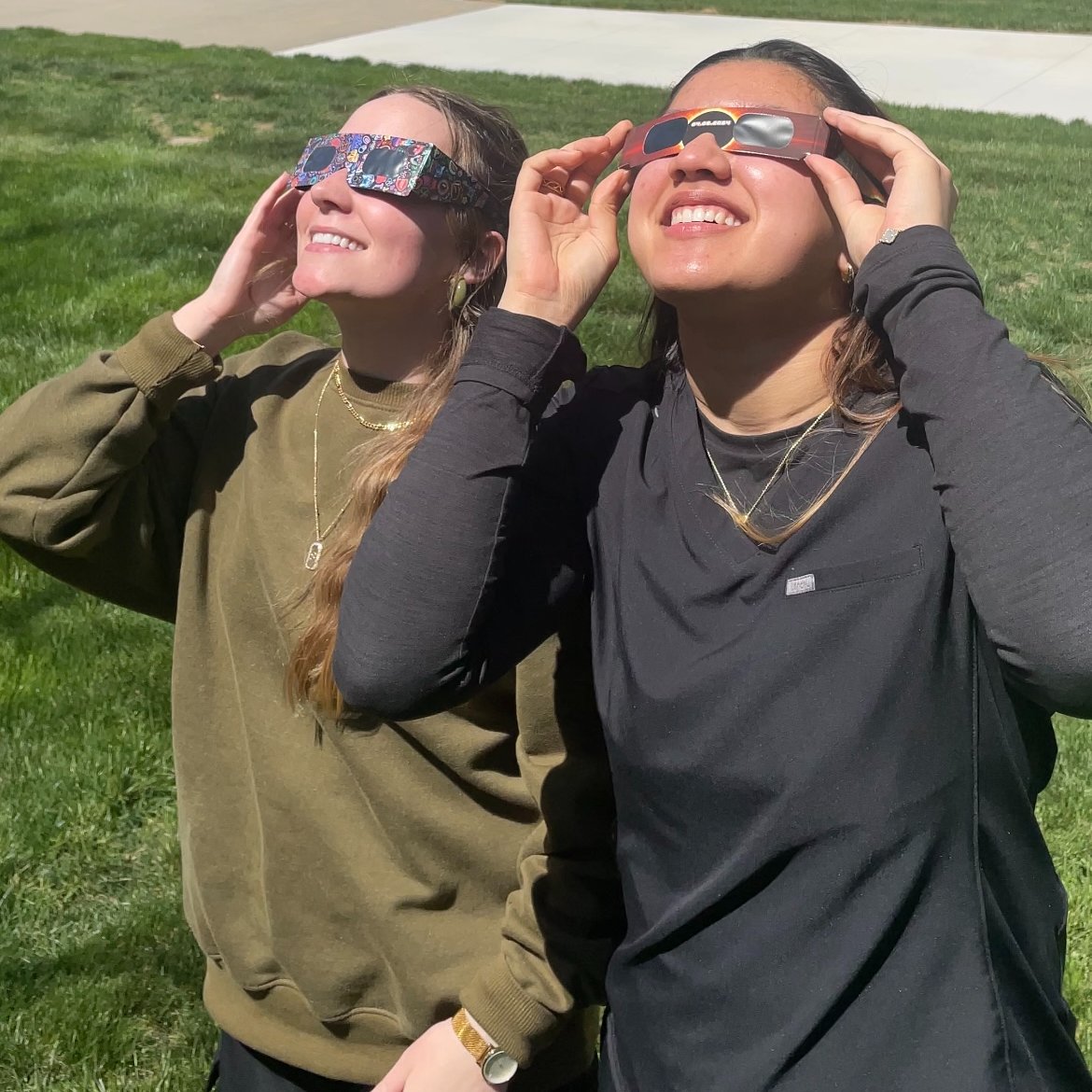 Our students and faculty found great places on campus to take in the solar eclipse 🌗