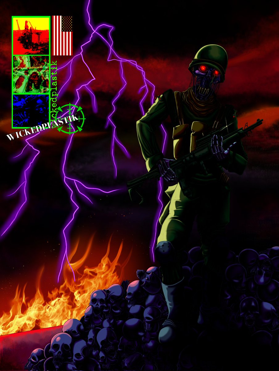 wickedplastik's tweet image. "Proxy Puppets" ~Urban Genocide~ 

#art #artwork #ArtistOnTwitter #FreePalestine #EndAllGenocide #cyberpunk #scifiart