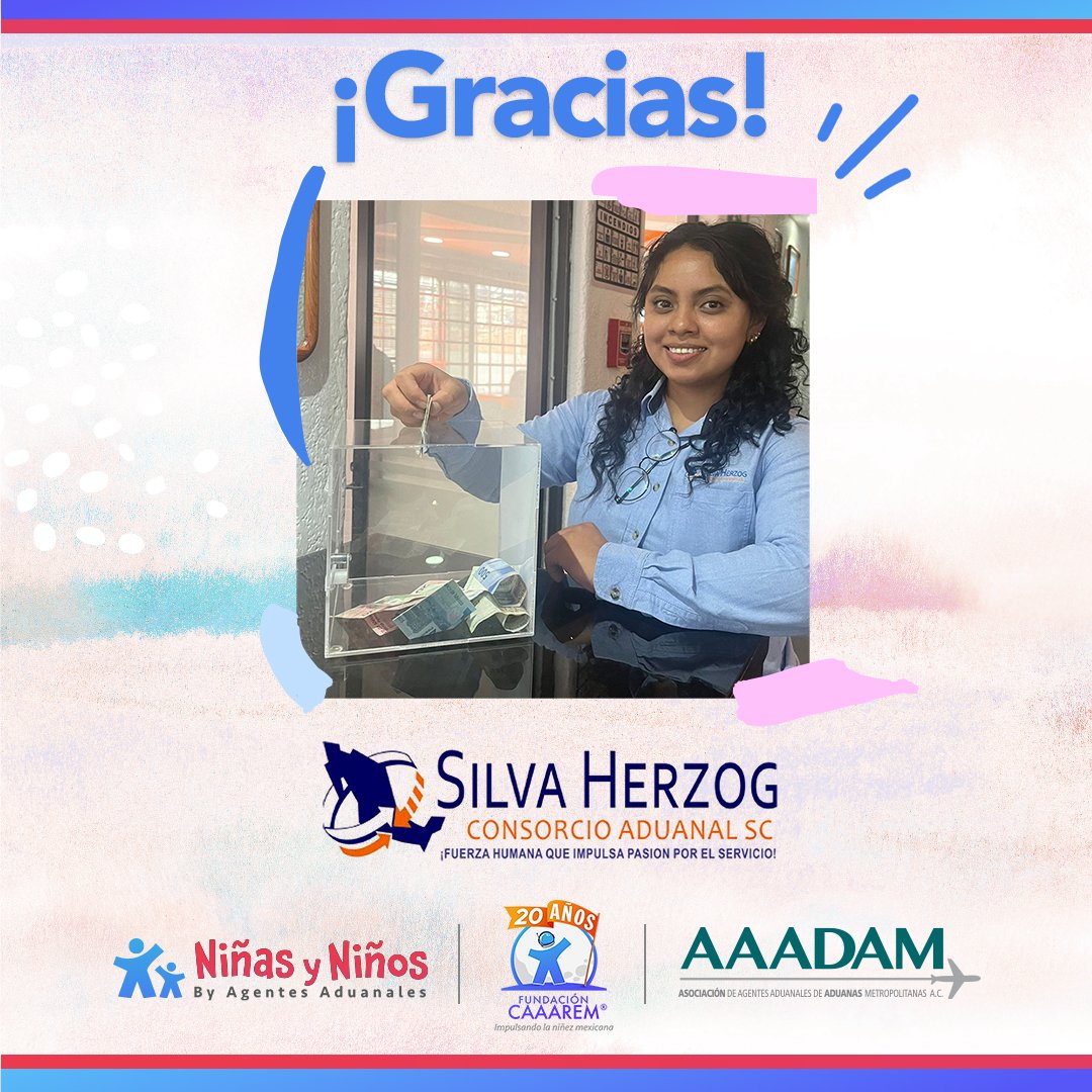 Gracias a @ConsorcioAduanalSilvaHerzog por sumarse al voteo de nuestra Iniciativa Niñas y Niños by Agentes Aduanales.